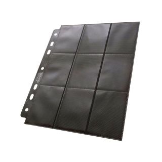 Ultimate Guard 18-Pocket Compact Pages Mini American Black (10) (UGD010494CN)