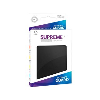 Ultimate Guard Supreme UX Sleeves Standard Size Black (80) (UGD010530CN)..***DISCONTINUED***