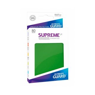 Ultimate Guard Supreme UX Sleeves Standard Size Green (80) (50/case)
