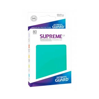 Ultimate Guard Supreme UX Sleeves Standard Size Turquoise (80) (UGD010537CN) 
