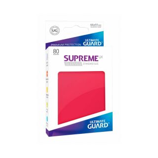 Ultimate Guard Supreme UX Sleeves Standard Size Red (80) (UGD010544CN)
