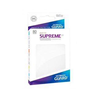 Ultimate Guard Supreme UX Sleeves Standard Size Matte White (80) (UGD010551CN) 