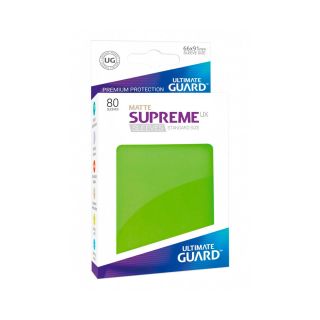 Ultimate Guard Supreme UX Sleeves Standard Size Matte Light Green (80) (UGD010553CN)