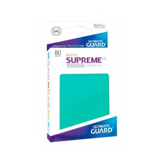 Ultimate Guard Supreme UX Sleeves Standard Size Matte Turquoise (80) (UGD010556CN)