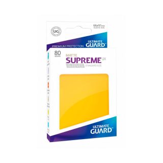 Ultimate Guard Supreme UX Sleeves Standard Size Matte Yellow (80) (UGD010565CN)