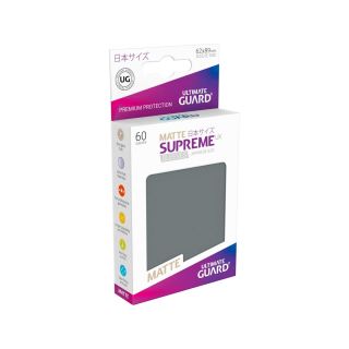 Ultimate Guard Supreme UX Sleeves Japanese Size Matte Dark Grey (60) (UGD010588CN)
