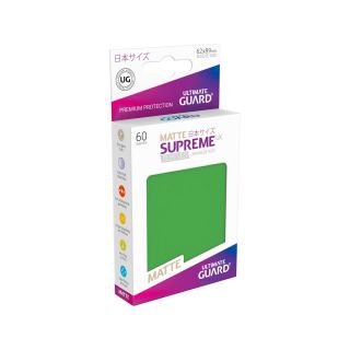 Ultimate Guard Supreme UX Sleeves Japanese Size Matte Green (60 ct.) (UGD010592CN)