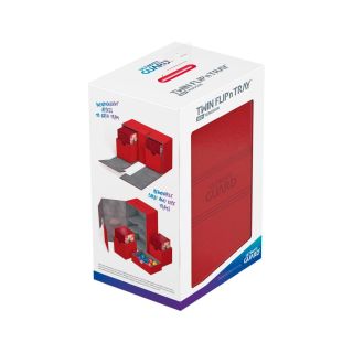 Ultimate Guard Twin Flip´n´Tray Deck Case 160+ Standard Size XenoSkin™ Red (UGD010651CN)