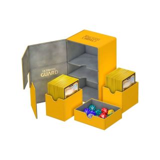 Ultimate Guard Twin Flip´n´Tray Deck Case 160+ Standard Size XenoSkin™ Amber (UGD010652CN)