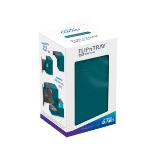 Ultimate Guard Flip´n´Tray Deck Case 80+ Standard Size XenoSkin™ Petrol Blue (1 ct.) (UGD010771CN)