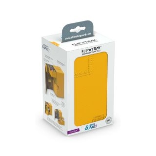 Ultimate Guard Flip´n´Tray Deck Case 80+ Standard Size XenoSkin™ Amber (1 ct.) (UGD010772CN)