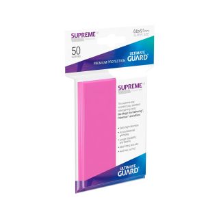 Ultimate Guard Supreme UX Sleeves Standard Size Pink (50 ct.) (UGD010801CN)