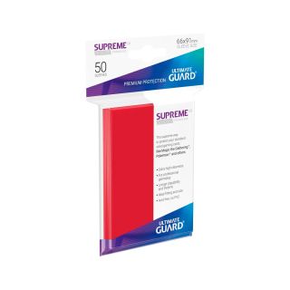 Ultimate Guard Supreme UX Sleeves Standard Size Red (50 ct.) (UGD010802CN)