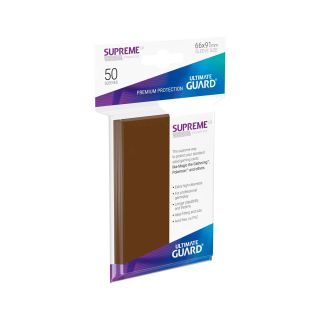 Ultimate Guard Supreme UX Sleeves Standard Size Brown (50 ct.) (UGD010807CN)