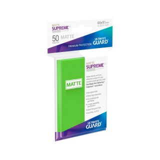 Ultimate Guard Supreme UX Sleeves Standard Size Matte Light Green (50 ct.) (UGD010813CN)