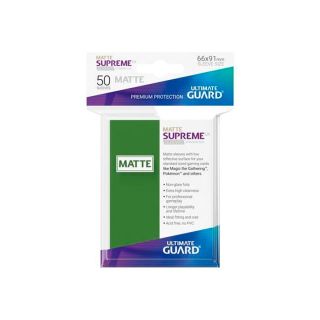 Ultimate Guard Supreme UX Sleeves Standard Size Matte Green (50 ct.) (UGD010814CN)