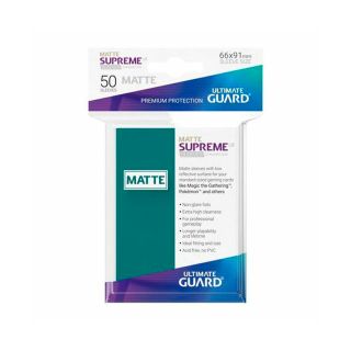 Ultimate Guard Supreme UX Sleeves Standard Size Matte Petrol Blue (50 ct.) (UGD010815CN)