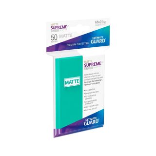 Ultimate Guard Supreme UX Sleeves Standard Size Matte Turquoise (50 ct.) (UGD010816CN)
