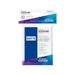 Ultimate Guard Supreme UX Sleeves Standard Size Matte Blue  (50 ct.) (UGD010820CN)