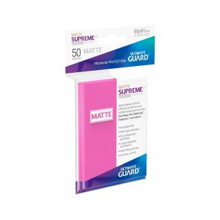 Ultimate Guard Supreme UX Sleeves Standard Size Matte Pink (50 ct.) (UGD010822CN)