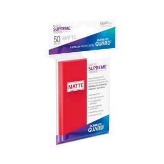 Ultimate Guard Supreme UX Sleeves Standard Size Matte Red (50 ct.) (UGD010823CN)