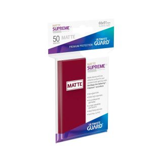 Ultimate Guard Supreme UX Sleeves Standard Size Matte Burgundy (50 ct.) (UGD010824CN)