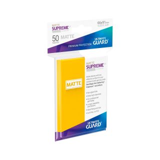 Ultimate Guard Supreme UX Sleeves Standard Size Matte Yellow (50 ct.) (UGD010826CN)