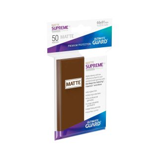 Ultimate Guard Supreme UX Sleeves Standard Size Matte Brown (50 ct.) (UGD010828CN)
