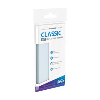 Ultimate Guard Classic Resealable Sleeves Standard Size Transparent 100ct.