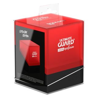 Ultimate Guard Boulder Deck Case™ 100+ Standard Size Black/Red (2020 Exclusive) (UGD011096CN)