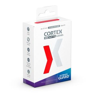 Ultimate Guard Cortex Sleeves Standard Size Matte Red 100ct.