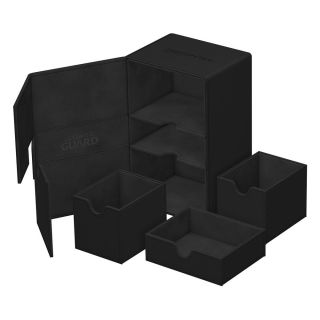 Ultimate Guard Twin Flip`n`Tray Deck Case 160+ XenoSkin Monocolor Black