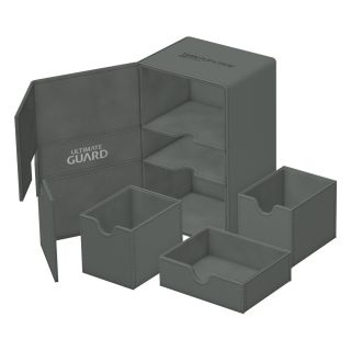 Ultimate Guard Twin Flip`n`Tray Deck Case 160+ XenoSkin Monocolor Grey