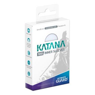 Ultimate Guard Katana Inner Sleeves: Standard Size Precision-Fit Clear 100ct.