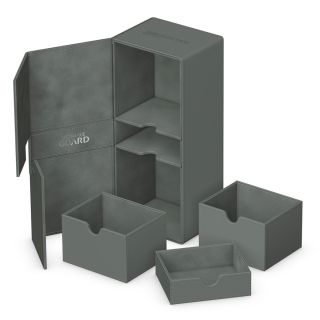 Ultimate Guard Twin Flip'n'Tray 266+ Xenoskin Gray Monocolor