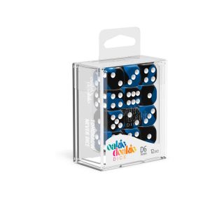 oakie doakie DICE D6 Dice 16 mm Glow in the Dark - Deep Ocean (12) (ODD410046)