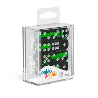 oakie doakie DICE D6 Dice 16 mm Enclave - Emerald (12) (ODD410048)