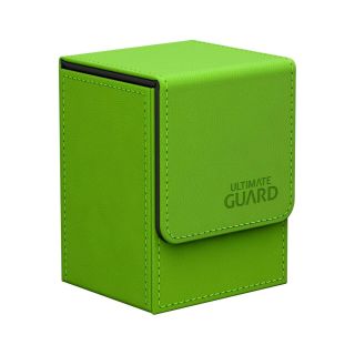 Ultimate Guard Flip Deck Case 80+ Standard Size Leatherette Green (UGD010150CN) ***OP***