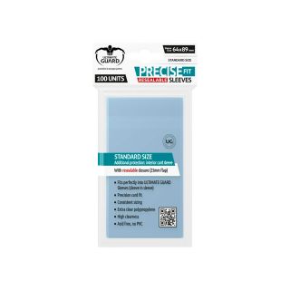 Ultimate Guard Precise-Fit Sleeves Resealable Standard Size - Transparent (100ct.) (UGD010311CN)