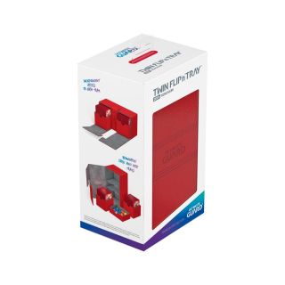 Ultimate Guard Twin Flip´n´Tray Deck Case 200+ Standard Size XenoSkin Red (UGD010382CN)