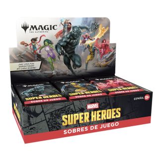 Magic the Gathering: "Marvel Super Heroes" Play Booster Master Case 180ct. - SPANISH