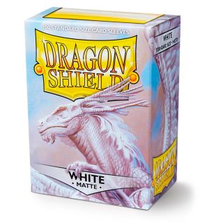 Dragon Shield Standard Sleeves Matte - White 100ct. (AT-11005)