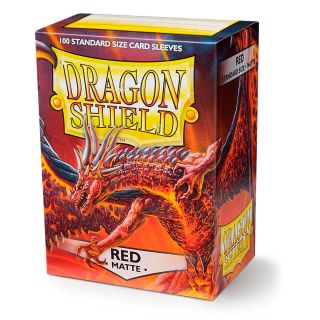 Dragon Shield Standard Sleeves Matte - Red 100ct. (AT-11007)