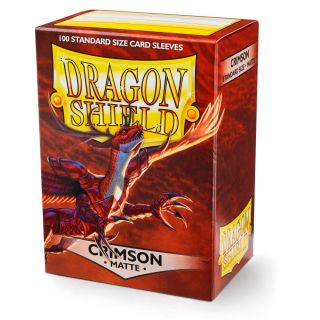 Dragon Shield Standard Sleeves Matte - Crimson 100ct. (AT-11021)..