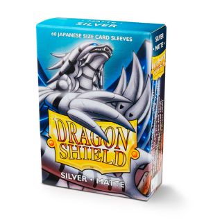 Dragon Shield Japanese Sleeves Matte - Silver 60ct. (AT-11108)