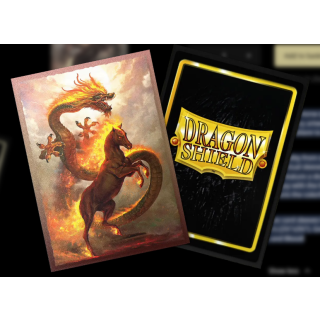 Dragon Shield Standard Size Sleeves Dual Art Matte 100ct. - Fire Horse 2026