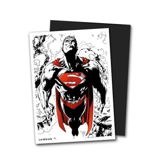 Dragon Shield Standard Size Sleeves Art Matte 100ct - Superman Core (Red/White Variant)