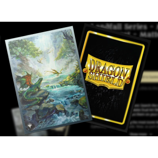 Dragon Shield Standard Size Sleeves Dual Art Matte 100ct. - Landfall Series - Misty Rainforest