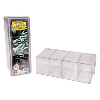 Dragon Shield Four Compartment Box  - Clear (AT-20301) ***OOP***