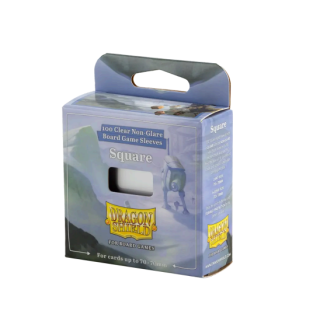 Square - Clear/Non-Glare - Board Game Sleeves - Common Standard 100ct.